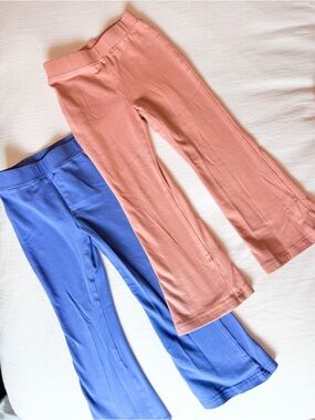 Hanna Andersson bundle (2) toddler Flared leggings 4T